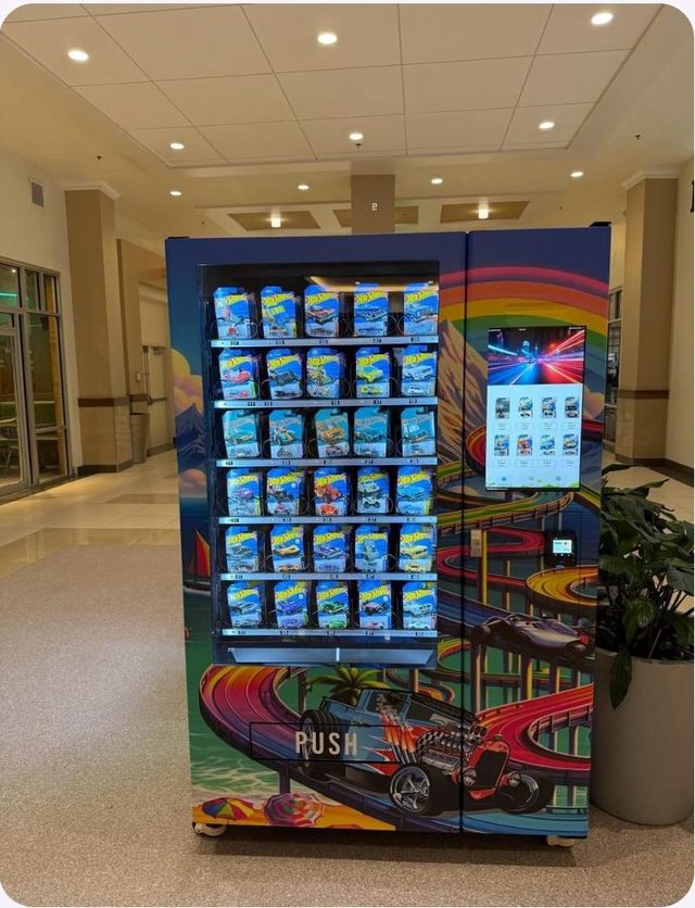 J&J Hot Wheels vending machine live at Tanger Outlets Foxwoods